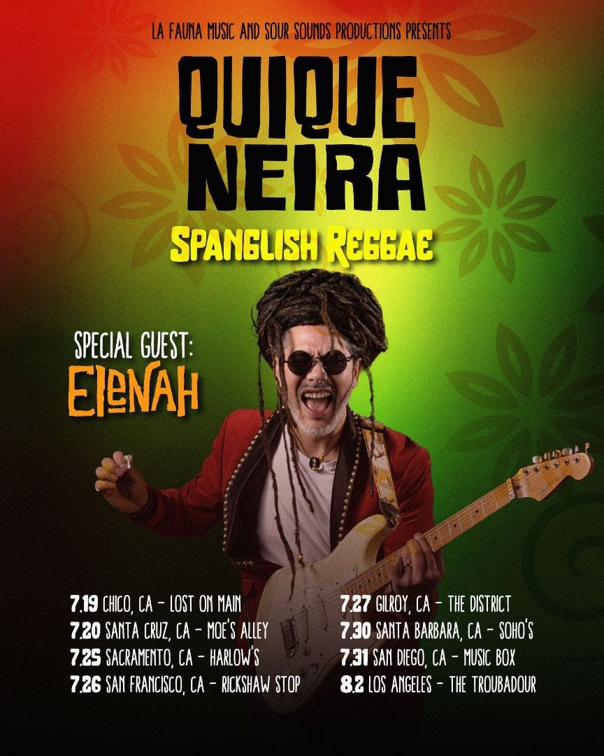 Spanglish Reggae: el exitoso Tour de Quique Neira por California, Estados Unidos